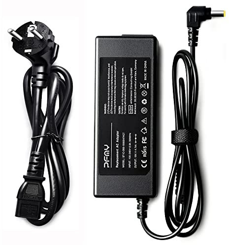 PFMY Notebook Chargeur Adaptateur 19V 4,74A 90W Alimentation Ordinateur Portable pour ASUS X54C X54H X55A X55C X44L X53E X53U X83V X73 X75 X52F X54L X55VD Medion Akoya Series P6618 Plug 5.5mmx2.5mm