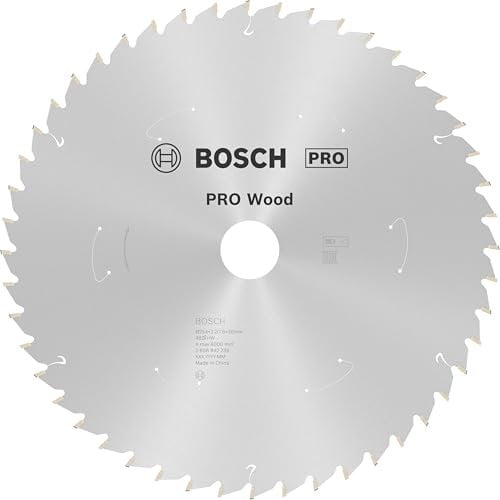 Bosch 1x Kreissägeblatt Standard for Wood (für Holz, Sägeblatt Ø 254 x 30 mm, 48 Zähne, Professional Zubehör Akku Kreissäge)