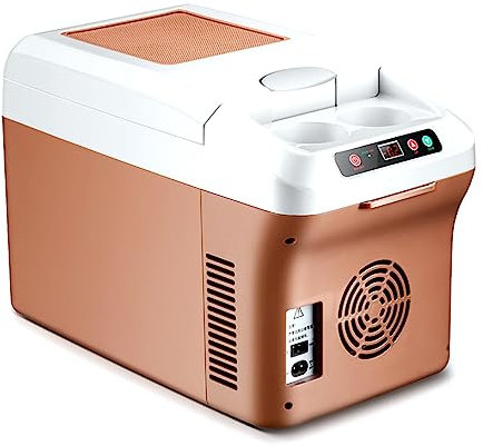 TsoLay Mini Nevera 15L, Congelador Pequeño Portátil Refrigerado con Correa para Nevera De Coche Y Bajo Consumo De Energía, para Viajes, Al Aire Libre, Picnic, Playa