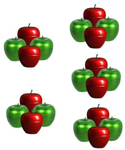 HOMSFOU 20 Stück Lose Teeblätter Weihnachtskugeln Weihnachts-Aufbewahrungsdose Kaffeebeutelbehälter Runde Teedose Einmachglas Teeblätter Lose Teeblätter Behälter Mit Deckel