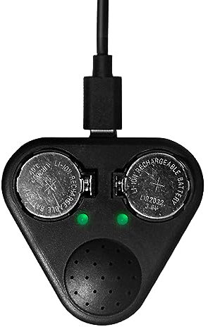 Chargeur de piles bouton portable avec rappel vocal - Chargeur de piles LIR2025/LIR2032/LIR2032H/LIR2016 - Chargeur de batterie rapide de rechange