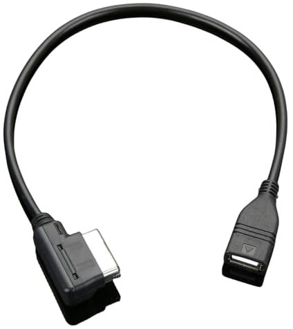 CHICHIYANG Plug and Play Car Music Interface USB Adapter Cable Media-In Auxiliary Input USB 2.0 Flash Drive Adapter Cable Replacement Parts for Audi Music Interface AMI/for Volkswagen MDI