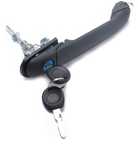 ZCera Auto Außentür Griff Für POLO 6N 6N1 6N2 Auto Türschloss Griff Vorne Rechts Links Mit Barrel Schlüssel 6N0837207C 6N0837207D Außen Teile Auto-Außentürgriff