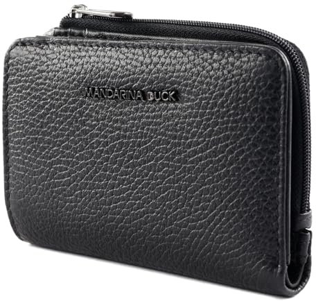 Mandarina Duck Damen Mellow Leather Wallet Reisezubehör-Brieftasche, Schwarz
