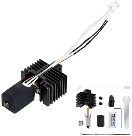 HzdaDeve Hotend per Bambu Lab X1C X1E testina di stampa 24 V 48 W cartuccia di riscaldamento ceramica termistore rimovibile 0,4 mm ugello in acciaio temprato ad alta temperatura sensore riscaldamento