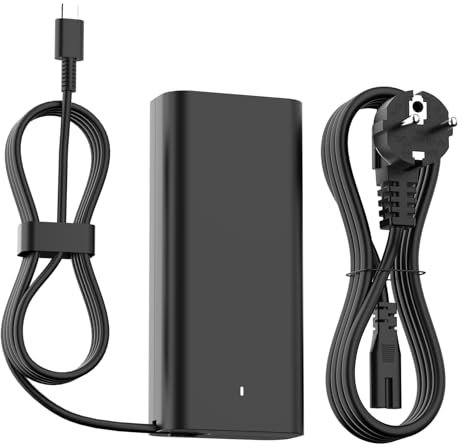 Caricatore 65W USB C Alimentatore per Lenovo ThinkPad Yoga HP Chromebook,DELL Latitude 3340 3440 3540 5320 5420 5440 5540 5520 5480 5490 5290 7390 7275 7410 7420 Caricabatterie Tipo C Adaptador
