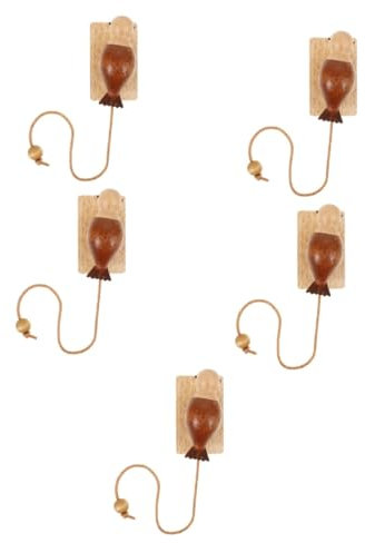 ABOOFAN Pcs Wooden Woodpecker Door Knocker Doorbell for Outdoor Use Stylish Decorative Accessory Fun