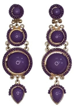 Pendiente flamenca SEÑORA (LILA)