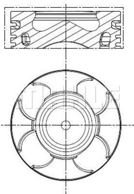 Piston Compatible with Lancia Musa 350 Ypsilon 312 843 2006-2018 by Autoteile Gocht
