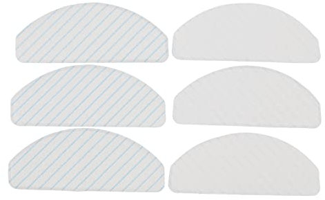 TOOLSGO Lot de 6 Chiffons de Rechange compatibles avec l'aspirateur Robot Yeedi Vac 2 Pro, Comprenant 3 Chiffons réutilisables et 3 Chiffons jetables