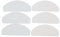 TOOLSGO Lot de 6 Chiffons de Rechange compatibles avec l'aspirateur Robot Yeedi Vac 2 Pro, Comprenant 3 Chiffons réutilisables et 3 Chiffons jetables