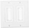Didiseaon Cable Outlet Cover Plate Dual Port Wall Plate for Tv and Sound System Easy Cable Management to Hide Wires Wall Durable Design for Home Office Use
