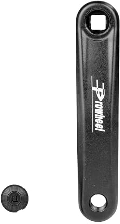 MEGHNA Brazo de manivela izquierdo para bicicleta, manivela de aluminio de alta calidad con orificio cuadrado (152/165/170 mm) – Universal para bicicleta de ciudad, bicicleta de trekking, bicicleta