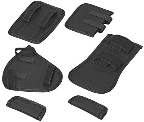 MULTIBROS Kit Protection Vélo 7 pièces - Jantes, Chaîne, Guidon | Fixation Velcro rapide, tissu imperméable résistant - Compatible vélo électrique, VTT, route et ville