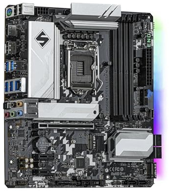 Carte mère Fit for ASROCK B560M Steel Legend Intel B560 LGA 1200, Compatible avec 128 Go de mémoire DDR4 M.2 et Les processeurs Intel Core i7-11700K, i5-11400, i9-10900F, i5-10400 et i5-11600.