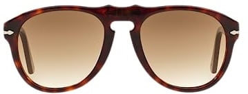 Persol Herren PO 0649 0649 Aviator Sonnenbrille, 24/51, Havana, Crystal Brown Grad