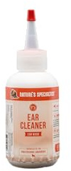 Nature's Specialties Ear Cleaner for Dogs - Dog Ear Wash Cleanser - Non-Greasy & Pleasant Scented Ear Cleaner for Routine Ear Cleaning - Non-Irritating Formula - Ideal for Odour Control, 118ml