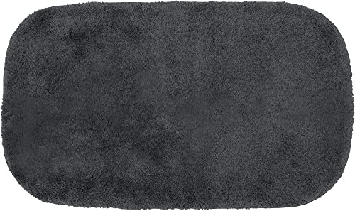 Erwin Müller Badematte, Badteppich Kefalonia rutschhemmend anthrazit Größe 60x100 cm - für Fußbodenheizung geeignet, dichter, Flauschiger Floor (weitere Farben, Größen)