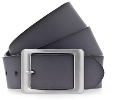 VANZETTI Damen Ledergürtel Made in Germany dunkelgrau 85