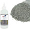 War World Scenics Kit 1kg de Ballast & 500ml de Colle Maquette de Train -Ballast Gris Foncé Fin