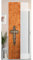 Gardinenbox 2er Set Schiebegardine Flächenvorhang Wildseide Optik und Voile Paneel, 245x45, Kreuz, 80400