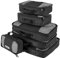Savisto Packing Cubes 6 Piece Set, Durable & Lightweight Travel Essentials For Suitcases - Includes 1 XL, 2 L, 2 M, 1 S - Available in 8 Stylish Colours - Black