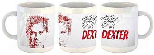 Unified Distribution Dexter - Tasse mit Motiv Bedruckt, 300ml C-Henkel. Tolles Geschenk für Büro, Küche, Geburtstag, Ihre Neue Lieblingstasse zum Frühstück