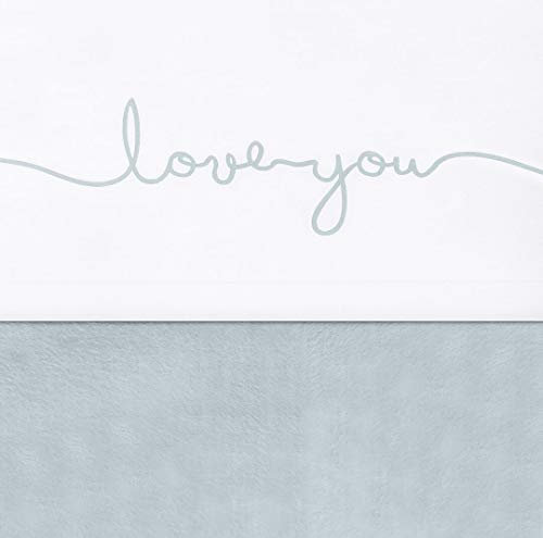 Jollein Love You, 75 x 100 cm, Wassergrün