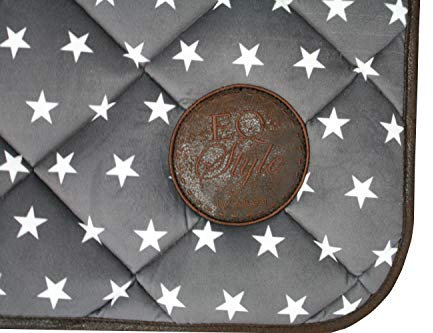 EQuest EQ Style Schabracke Sternchen Poly Maxx- Neu, Größe:Dressur (DL), Farben:Anthrazit - Sternchen