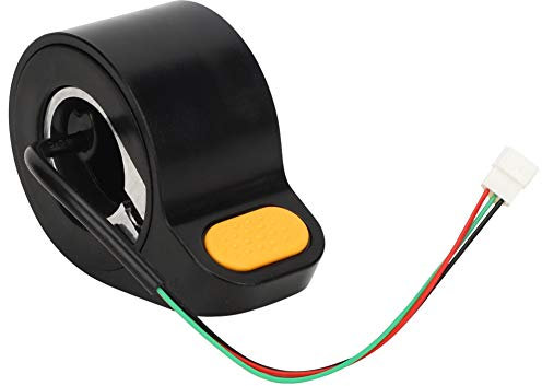 Dilwe Daumengas, für -G30 Scooter, gasgriff | hochempfindlicher | elektrischer Scooter Thumb Accelerator Beschleuniger Gas-Upgrade-Zubehör, Schwarz & Gelb