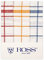 Ross 3er Pack Halbleinen-Geschirrtücher Karo rot-blau-gelb, 50x70 cm