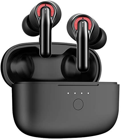 TRIBIT [Upgraded Version] Wireless Earbuds, Qualcomm QCC3040 Bluetooth 5.2, 4 Mics CVC 8.0 Call Noise Reduction 50H Playtime Clear Calls Volume Control True Wireless Bluetooth Earbuds, FlyBuds C1
