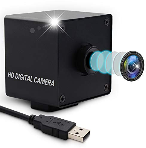 Mermaid 2MP Autofokus USB Webkamera 1080P 100 Grad mit CMOS OV2710 Bildsensor, 2MP USB mit Kamera HD 60fps Webcam (100 Grad No Distortion Lens with Mini Aluminium Case)