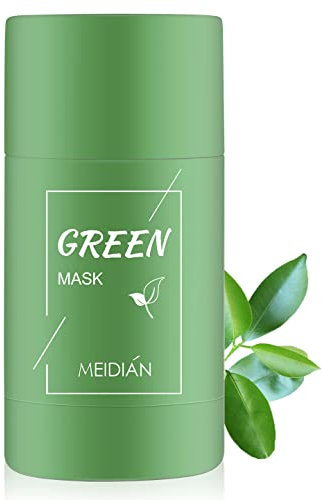Green Tea Clay Stick Mask, Deep Cleansing Smearing Clay Mask, Green Tea Solid Mask Blackhead Remover Mask, Improves Skin for All Skin Types Men Women