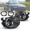 Nebelscheinwerfer Set BMW 3/5er E46 E39 Limousine Wagon Frontscheinwerfer E-Prüfzeichen 3er(HB/SDN/WGN) (E46) 09/2001-07/2005 für M-Tech Stoßstange/BMW 3er(CPE/CONV)(E46) 09/2001-12/2007 (Klar Linse)