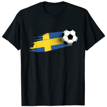 Sweden Flag Jersey Swedish Soccer Team Swedish T-Shirt