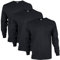 GILDAN Men's, Ultra Cotton Long Sleeve T-Shirt, Style G2400, Black, L