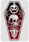 FINGERINSPIRE Sarg Schablone 29,7x21cm Vampir Kürbisschädel Halloween Malschablone Wiederverwendbare Große Mylar Schablone Dekorationsvorlage für DIY Wand Holzschilder Heimdekoration