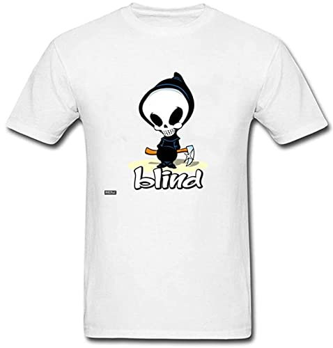 Awesome Tshirt Mens Blind Ghost Skateboards T Shirt Cool Design Gift Top T-Shirts Popular Tops & Tees Formal White L