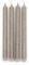 Riviera Maison gedrehte Tischkerze, Kerzenset, Swirl-Kerzen Dekoration, Wohnaccessoires 4 Stück - Dinner Candles ECO - Beige - Stearin - (ØxH) 2x28