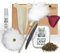 Kater Kasimir Katzenspielzeug Premium Paket mit Federwedel, XL Spielmaus, Katzenminze, Baldriankissen und Filzwürmchen