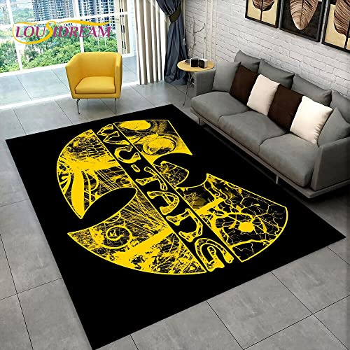 YZGAH Wu T-Tang Clans Serie Schild Bereich Teppich, Moderner 3D P2980 60X90CM RUG Teppich Für Wohnzimmer Schlafzimmer Sofa Fußmatte Dekoration, Kinder Spielen rutschfeste Bodenmatte