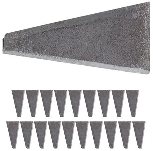 Yardwe Coins De Poignée En Acier 20 Pièces - Remplacement Pour Marteau Griffe, Luge - Fournitures D'installation Cales En Acier Au Carbone