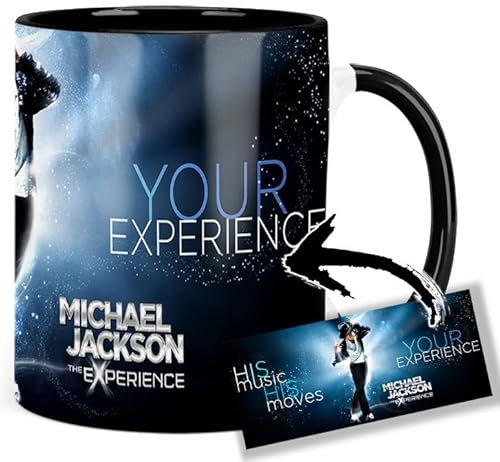 Michael Jackson The Experience Tasse Innen & Henkel Schwarz Keramikbecher Mug