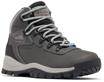 Columbia Newton Ridge Plus, Scarponi da trekking ed escursionismo di media altezza Donna, Quarry/Cool Wave, 38.5 EU