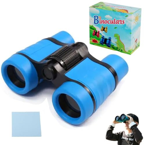 Fernglas für Kinder,Binoculars for Kids,Kinderfernglas,Kompaktes Fernglas Spielzeug,Mit einem Linsenreinigungstuch,Für Explorationsspiele Kinder im Alter von 3-10