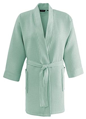 Sensei Maison - Peignoir Court nid d'abeille Spa - 3 - L - Menthe