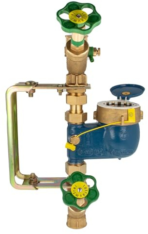 Steigrohr Hauswasserzähler Kombi-Set, Baulänge 105 mm, inkl. Einbaugarnitur 1 Zoll, verstellbare Ausführung, verzinkt