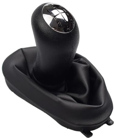 Toiumops Schaltknauf Schaltsack für Renault Clio 2 Clio 3 Megane 2 Scenic 2 Kangoo, 5-Gang-Maunal-Schaltknaufhebel