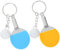 Parliky Lot de 2 Porte-clés de Tennis de Table Petits Porte-clés Forme Généreuse de Tennis de Table